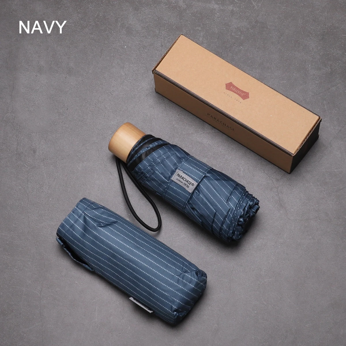 Navy Парашютный мини-зонтик от дождя, женский, с черным покрытием, солнцезащитный, 5 складных зонтов, для путешествий, для улицы, Карманный Зонт, ветрозащитный, 8 ребер - Цвет: Navy