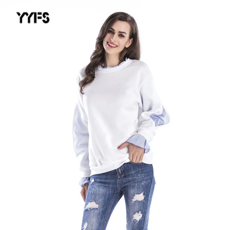 autumn period and the false two-piece fleece collar single female Add hair thickening fashion women's clothing | Женская одежда