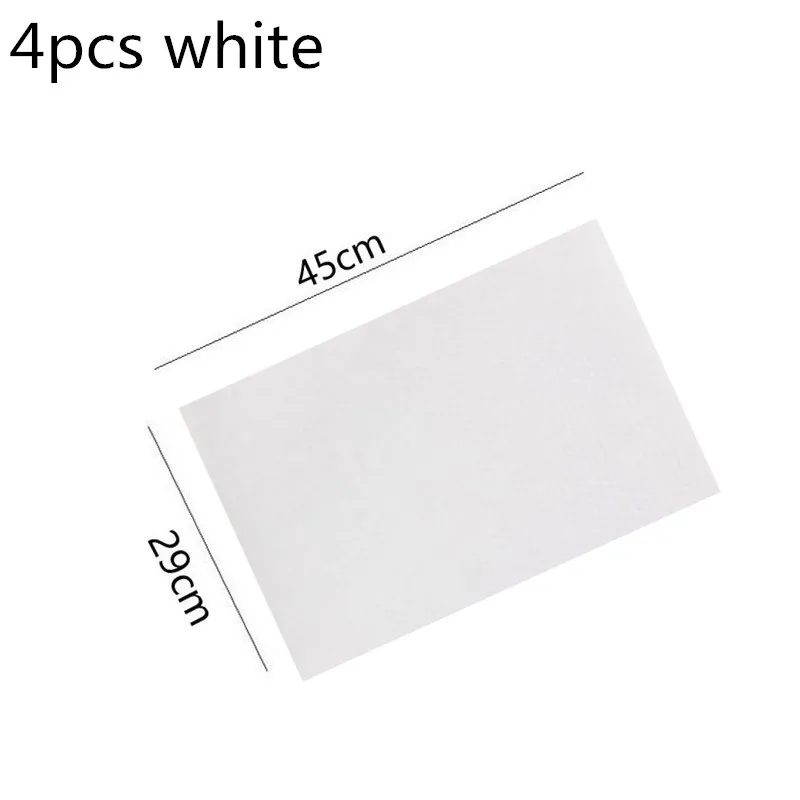 4PCS white Hoomall 4 шт./компл. холодильник коврик Водонепроницаемый холодильник коврики обрастания плесени влаги 30x44 см обеденным столом коврики - Цвет: 4PCS white