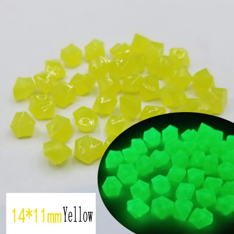 Yellow 50 шт./лот, светящаяся пешка, неправильный камень, шахматная игра, аксессуары для настольной игры, много цветов для Токена, настольная игра s - Цвет: Yellow