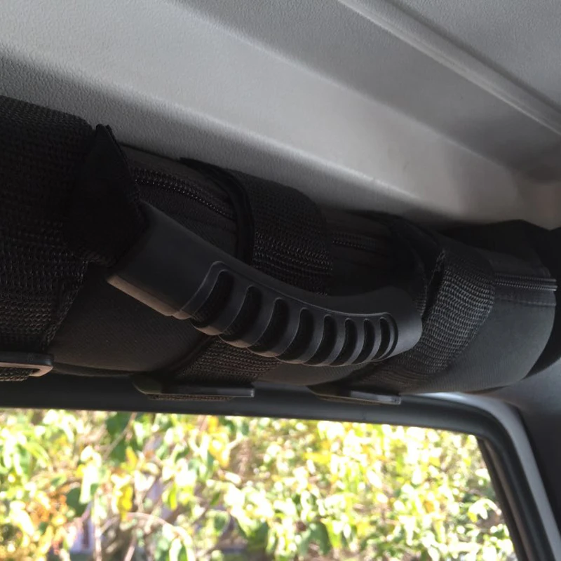 Roll Bar Mount Side Grab Handle Interior Armrest Handles Kit Black For Jeep Wrangler JK CJ TJ VAN Wholesales Off Road Accessory |