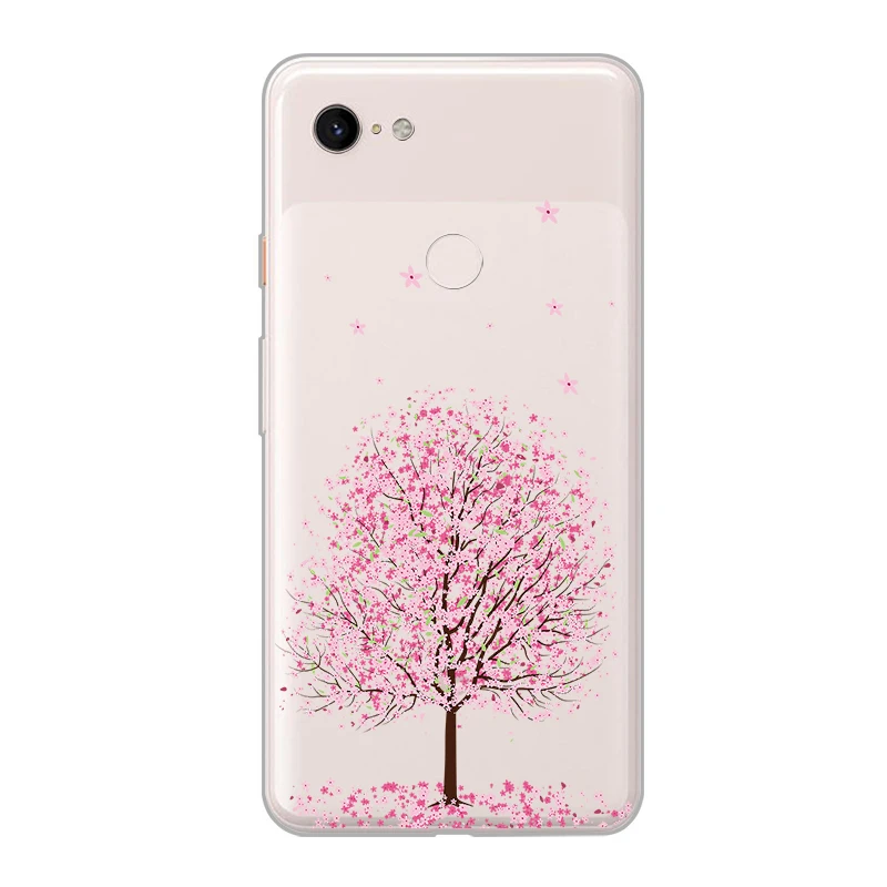 ciciber New Fashion Phone Cases For Google Pixel 3 2 XL Case Soft TPU Back Cover for 3XL 2XL Flower Funda Capa Coque |