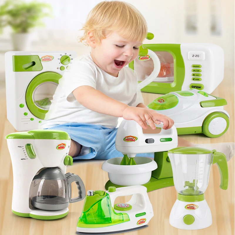 

Simulation Small Appliances Toys Children's Puzzle Play Home Kitchen Multi-function Electric Vacuum Cleaner Baby Gifts
