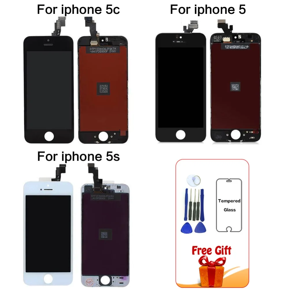 ЖК дисплей с сенсорным экраном и дигитайзером в сборе для Apple iphone 5|Экраны