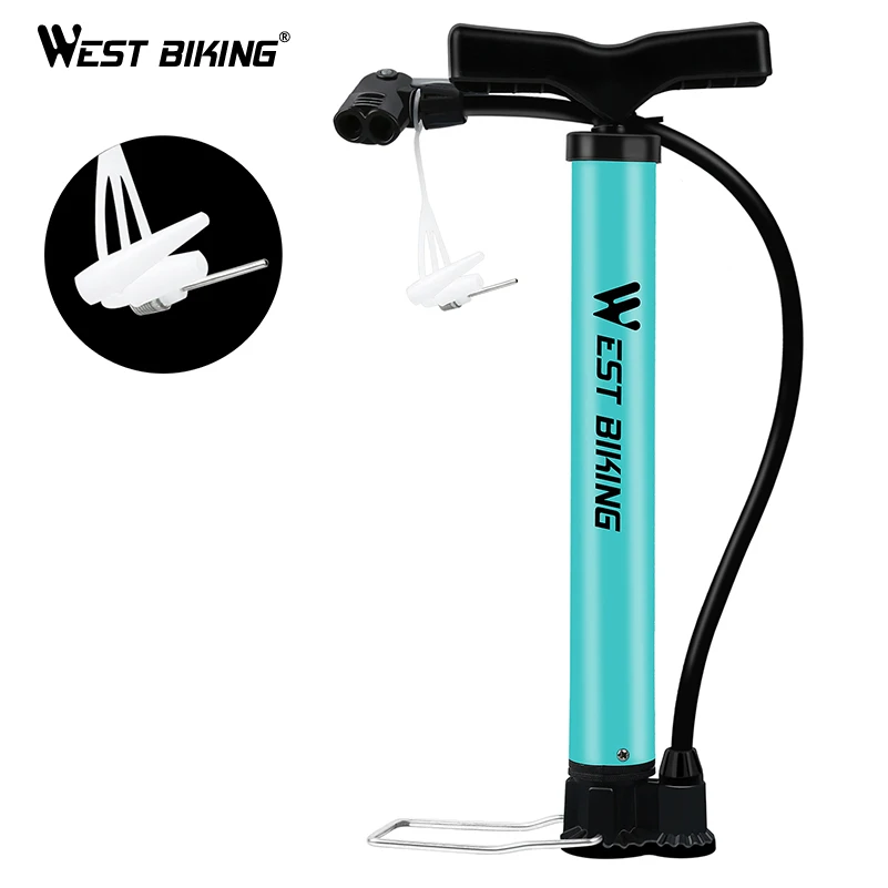 West biking 120 PSI велосипедный Напольный Воздушный насос сверхлегкий MTB стальной велосипедный насос портативный велосипедный мяч basketabl Тип велосипедный насос