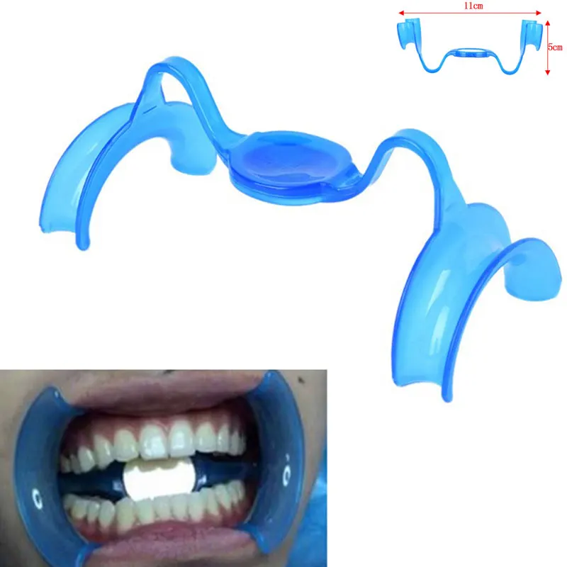 

2pcs/lot M Type Mouth Opener Cheek Retractor Teeth Whitening Dental Blue M-Shape Blue Cheek Retractor Oral Hygiene