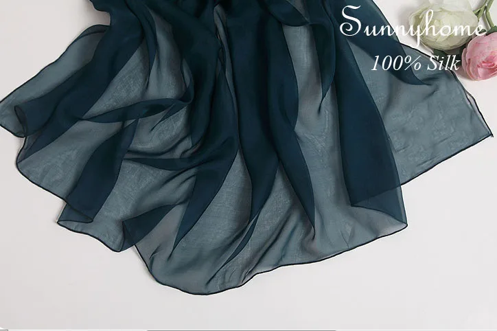 Womens scarfs fashionable 2016 100% silk pashmina fashion europe dark Ultra green long summer euro style women foulard hijab |