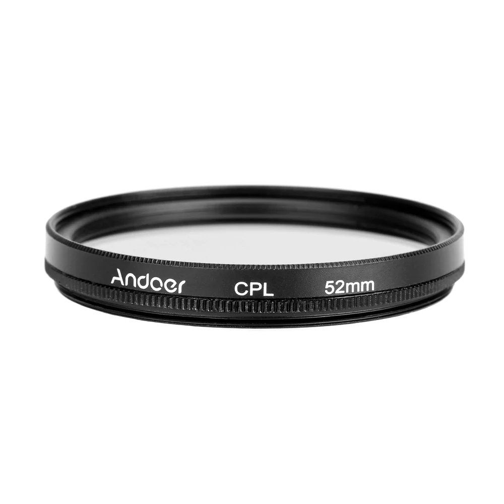 Цифровой Тонкий CPL круговой поляризатор Andoer 52 мм поляризационный стеклянный