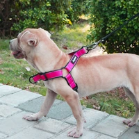 no pull dog harness easy onoff pet harness vest walking running quick fit reflective for small medium and large dogs training