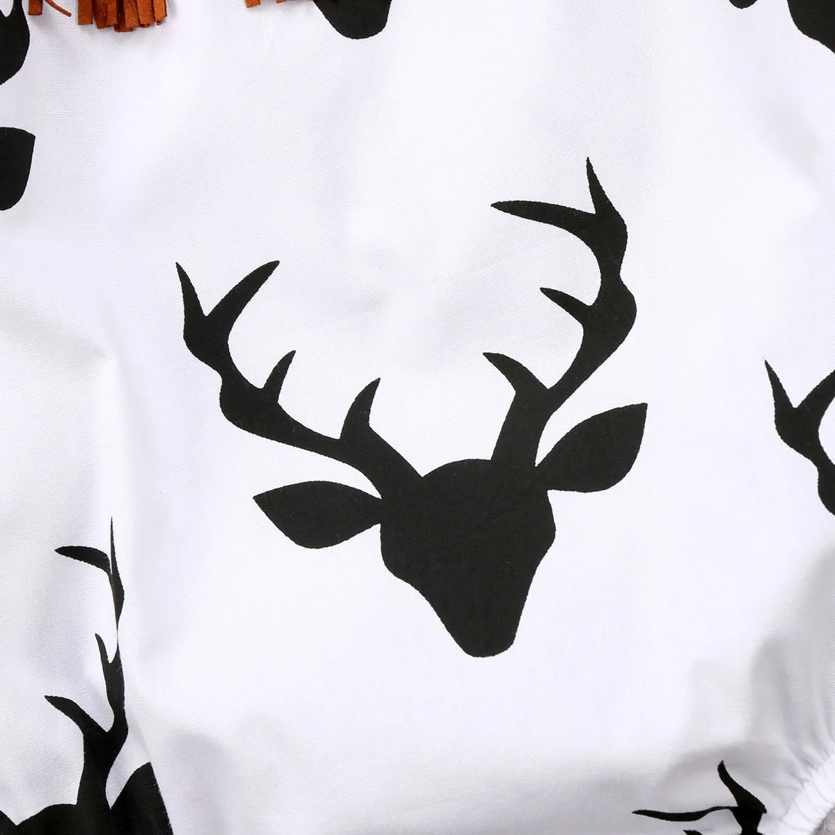 

2018 Christmas Kids Baby Girls Boy Moose Bodysuits Babies Xmas Long Sleeve Jumpsuit Tassel Clothes