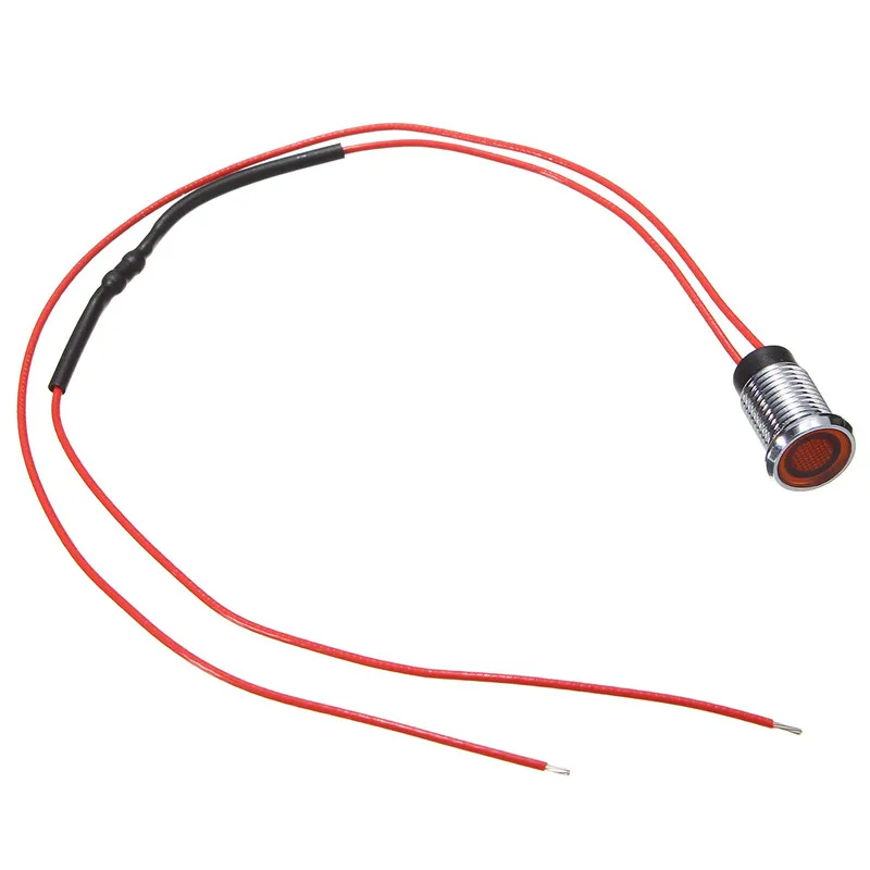 8 мм светодиодный индикатор для приборной панели автомобиля красный синий