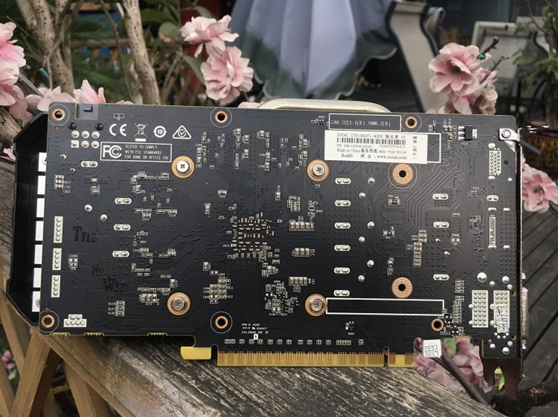 ZOTAC GTX 1050Ti-4GD5 Destroyer OC видеокарта GPU GTX1050 Ti 4 Гб карта для GeForce GTX1050Ti разгон 128 бит видеокарта б/у