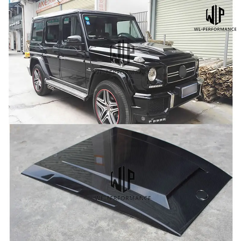 W463 G Class G500 G65 вентиляционные отверстия для капота двигателя из углеродного
