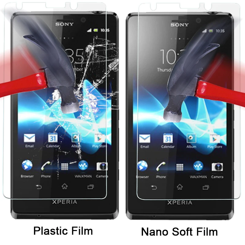 Лучшее качество анти-осколочная Защитная пленка для экрана Sony Xperia T LT30P 4 6
