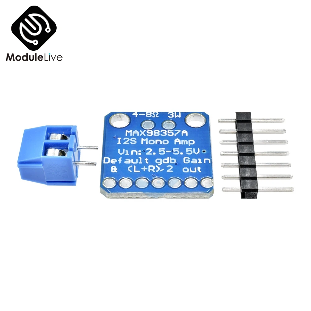 MAX08357 I2S IIS DAC 3 Вт моно усилитель класса D плата модуля разрыва для Arduino Zero Raspberry