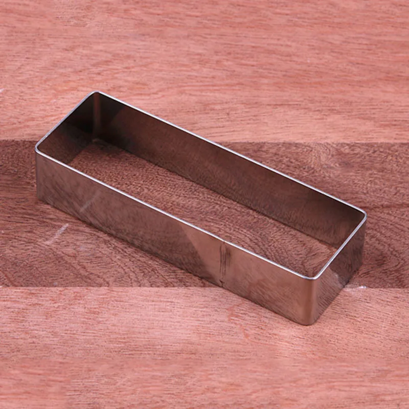 Goldbaking маленькое кольцо для Мусса из нержавеющей стали прямоугольное кольцо для торта формочки для печенья мусс форма для торта