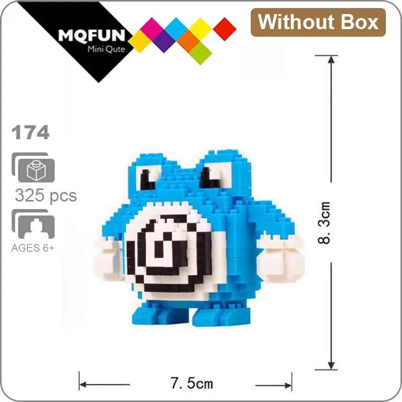 LNO 174 Without Box LNO мини блоки фигурки kawaii 3D Пикачу японский мультфильм Аниме пластиковые детали для конструктора игры DIY модели образовательных игрушек - Цвет: LNO 174 Without Box