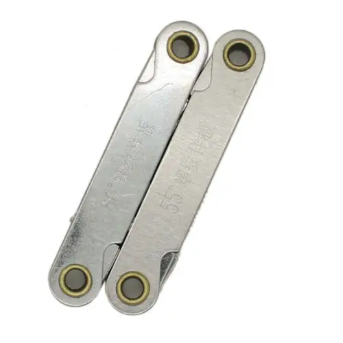 

NEW 2pcs Metric Pitch 60 and 55 Degree Screw Thread Gage Gauge Teeth Measuring Tools