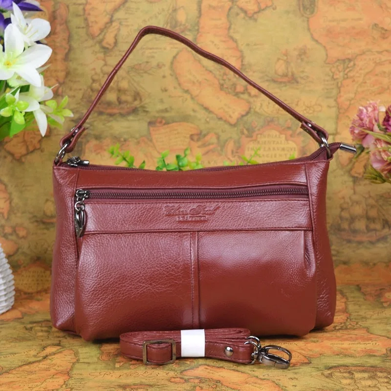 Маленькие сумки мессенджеры из натуральной кожи для дам на плечо Женский кошелек