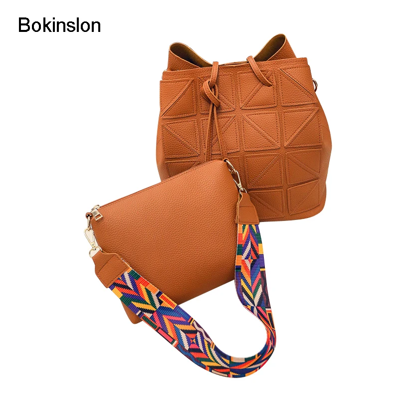 Bokinslon Для женщин Сумки через плечо из искусственной кожи Модные женские