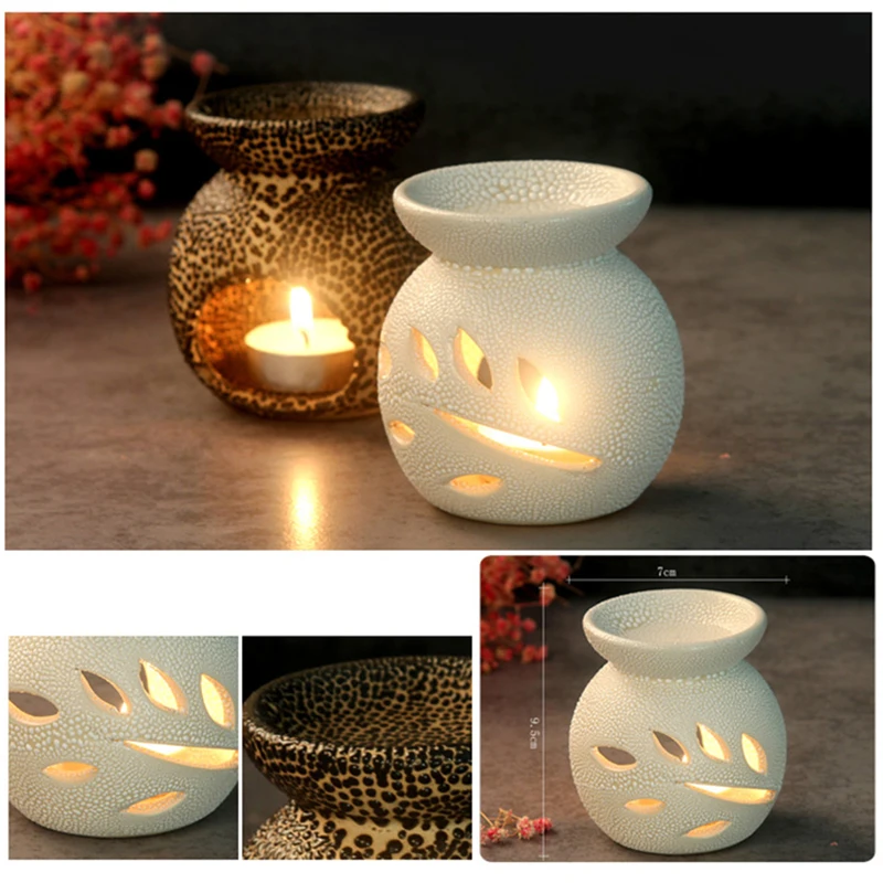 Zen керамическая горелка винтажная грубая керамика керамические свечи для йоги