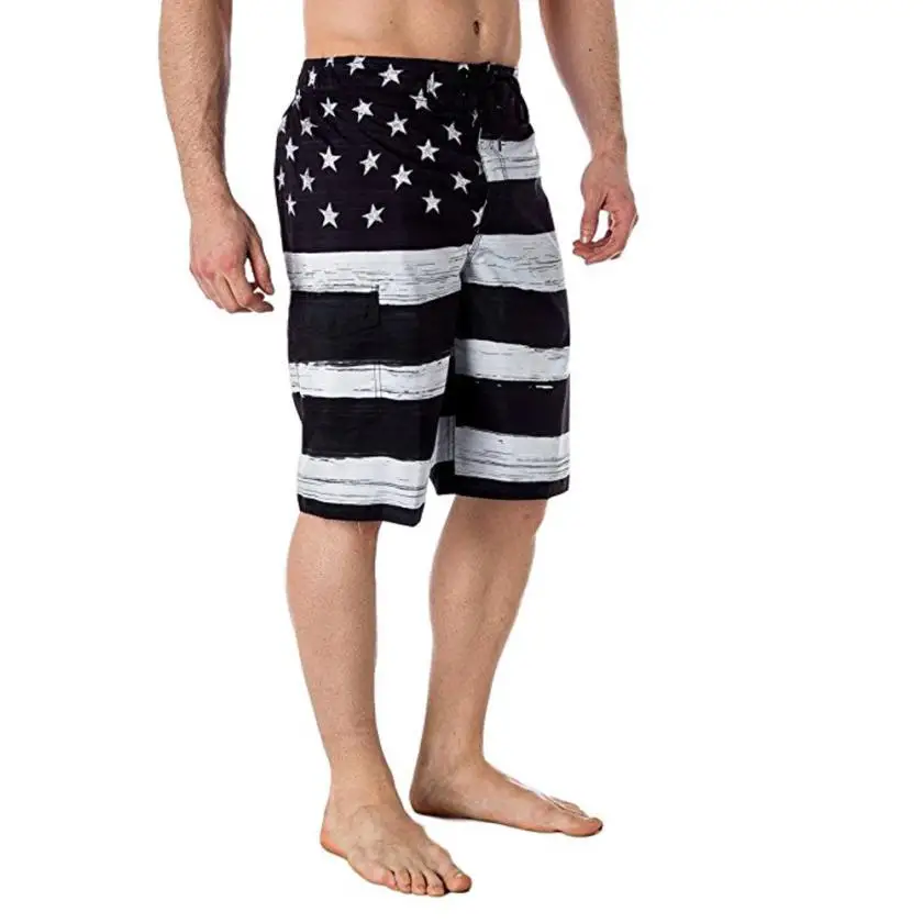 2018 новые мужские джинсовые шорты с принтом американского флага вдохновленные на