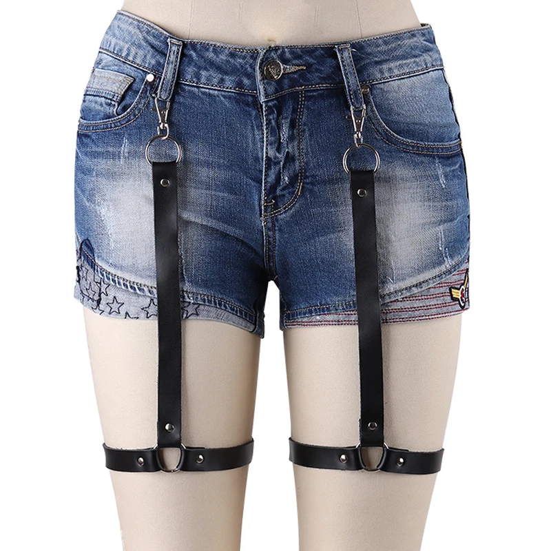 Подвязка для чулок женская из натуральной кожи|harness garter|leg garterleather garter |
