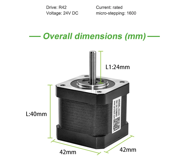 Rtelligent 22N см(31,5oz.in) 3D принтер двигатель 4 свинца Nema 17 шаговый двигатель 42 Мотор 40 мм 1.2A шаговый двигатель для ЧПУ механик мотор