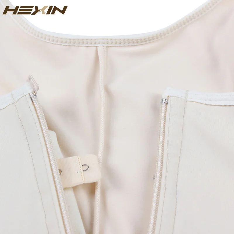 HEXIN полный корректор фигуры с подтягивающими ягодицами Fajas зажим и молния