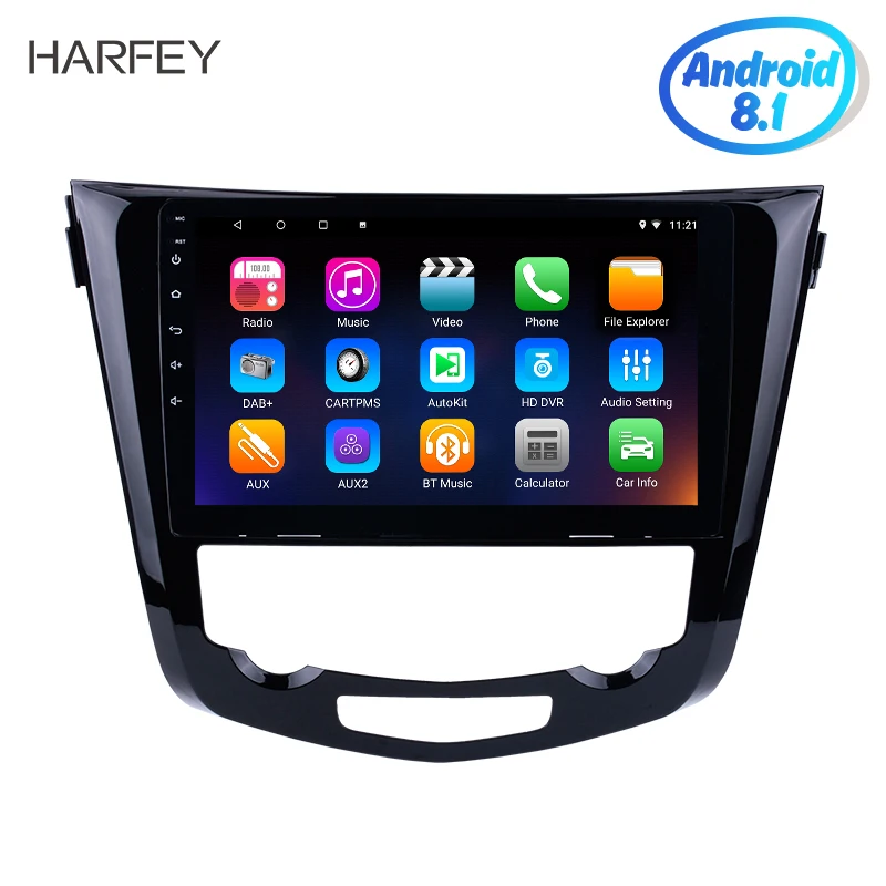 Автомобильный мультимедийный плеер Harfey радиоприемник на Android 10 1 для Nissan QashQai X Trail