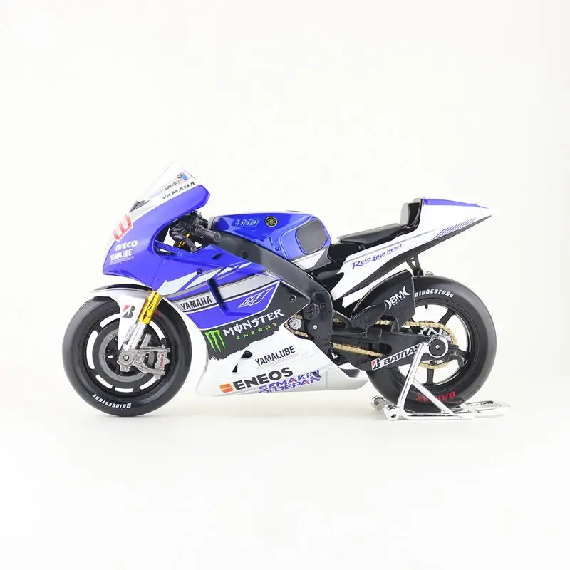 Maisto/1:10 весы/Моделирование литья под давлением модель мотоцикла Игрушка/2013 YAMAHA YZR-M1 № 99 Гонки/нежная коллекция/Рождественский подарок для детей
