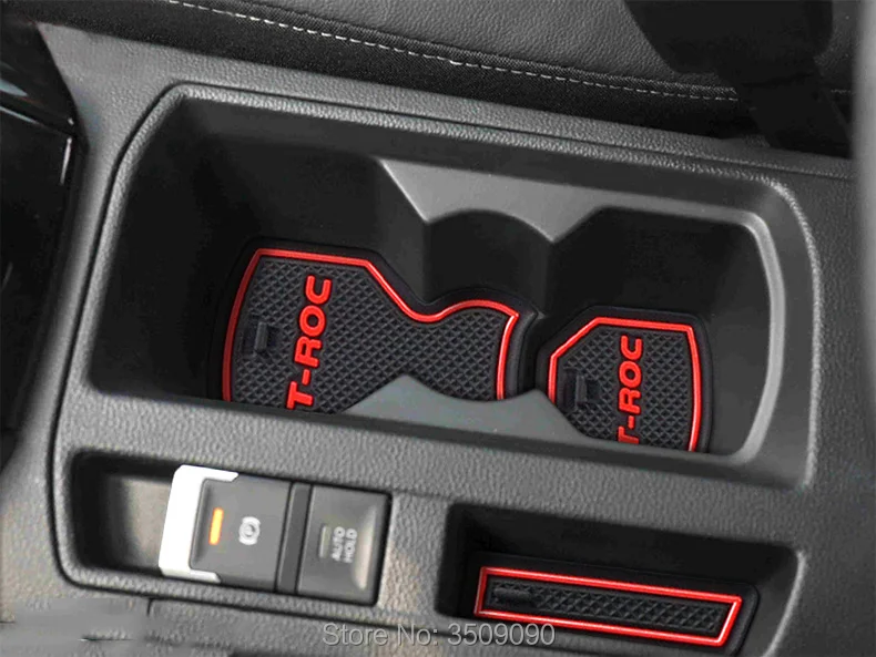 Автомобильная чашка нескользящий дверной слот коврик для стайлинга автомобиля