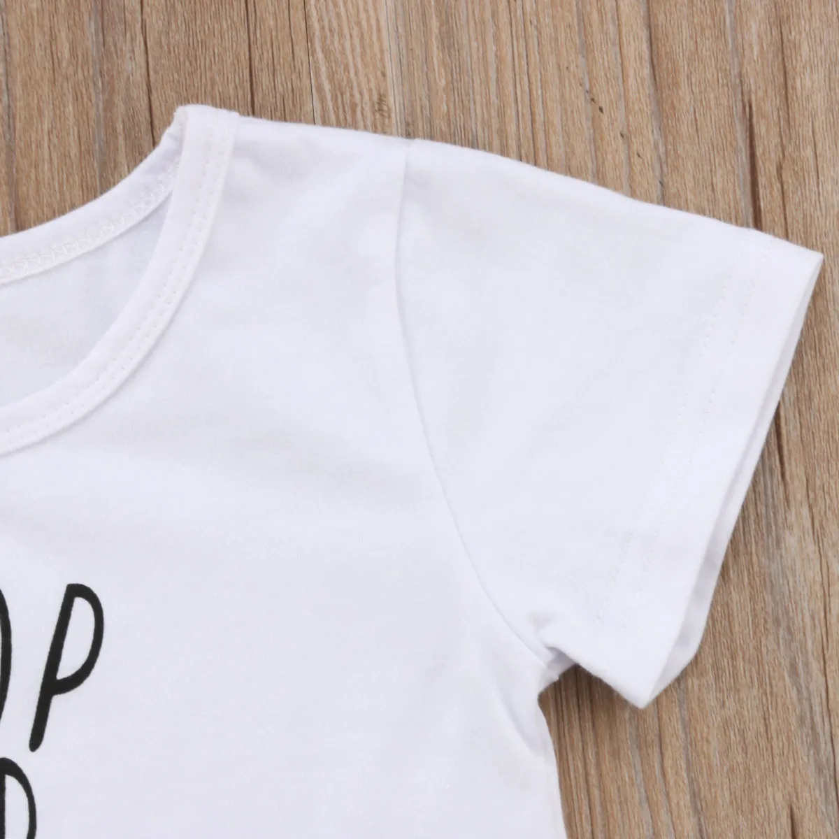 2 предмета одежда с цветочным узором для девочек Одежда маленьких футболка