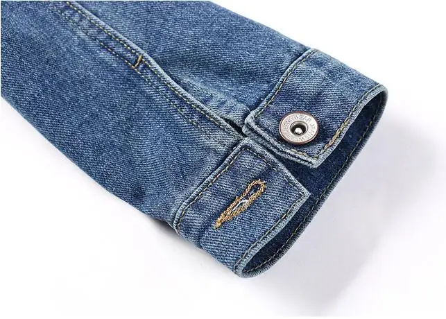 Большой Размеры с круглым вырезом джинсовая куртка 5XL сладкий Красота светильник