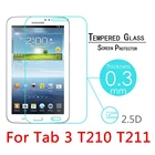 Закаленное стекло ShuiCaoRen 9H, Взрывозащищенная защитная пленка, Защита экрана для планшета Samsung Galaxy Tab 3 T210 T211 7 дюймов