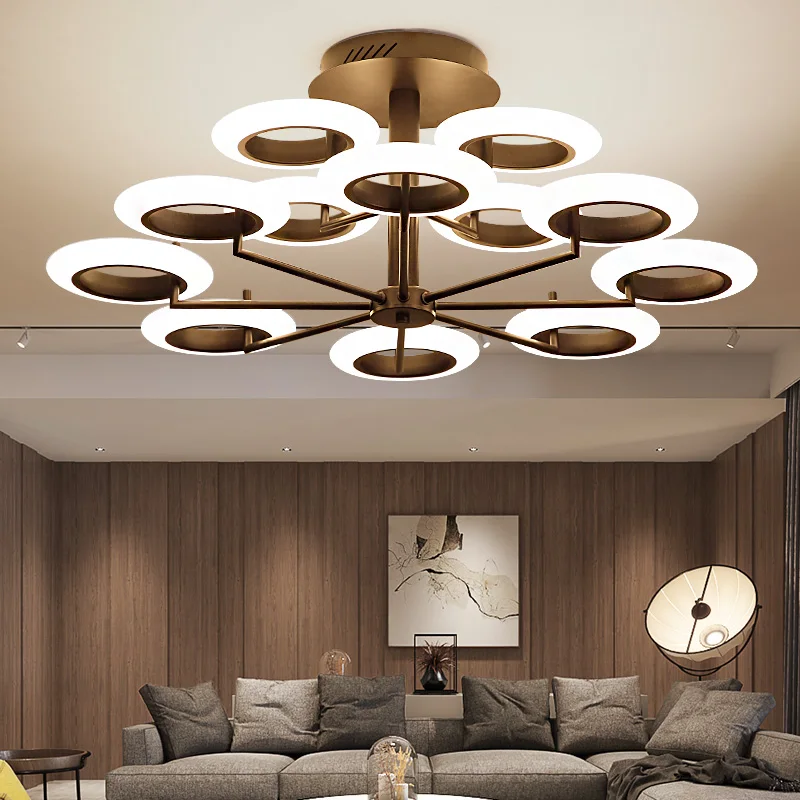 Modern LED chandelier ceiling Nordic fixtures bedroom suspended lamps loft illumination home lighting living room hanging lights | Лампы и