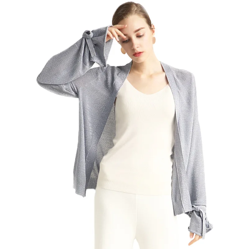 Autumn Winter Bat Sleeve One word collar Sweater Cardigan coat Women's clothing 2018 fashion High quality cardigan YAHSS100KK |