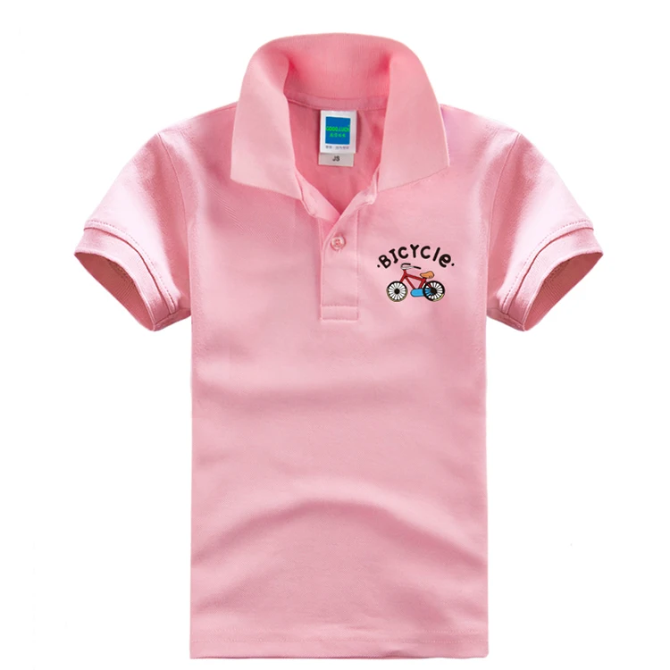 Однотонная белая рубашка поло для мальчиков коллекция 2017 года сезон лето детская