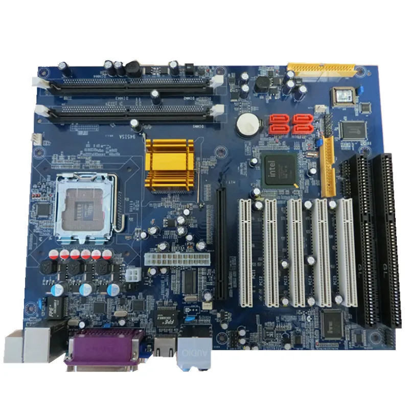 Industrial 775 custom Motherboard with ddr2 5*PCI slot and 2*ISA slot for wholesale
