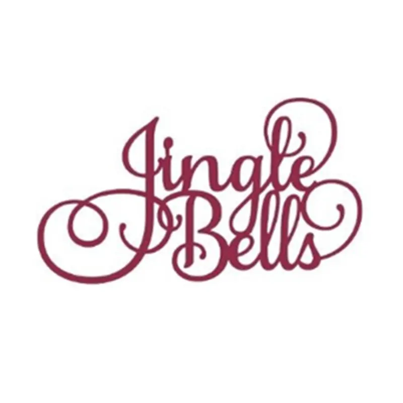 &quotJingle bells&quot металлические режущие штампы 2019 для DIY скрапбукинга и штампов
