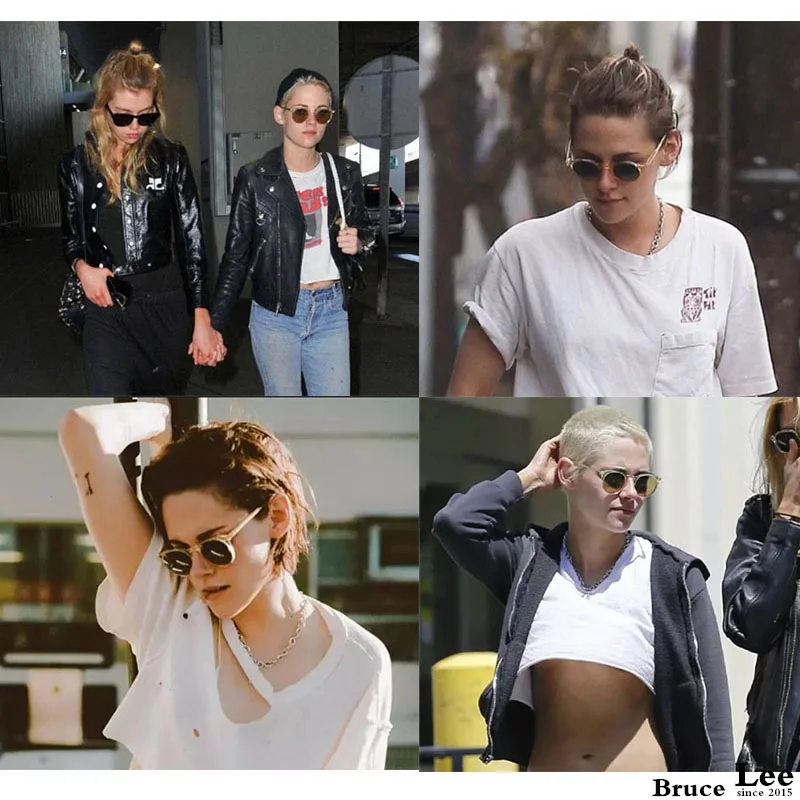 Мужские и женские солнцезащитные очки Kristen Stewart поляризованные Винтажные