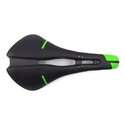 black green Сверхлегкое широкое велосипедное седло из углеродного волокна для езды на велосипеде, vtt racing mtb saddle road cycling, запасные части - Цвет: black green