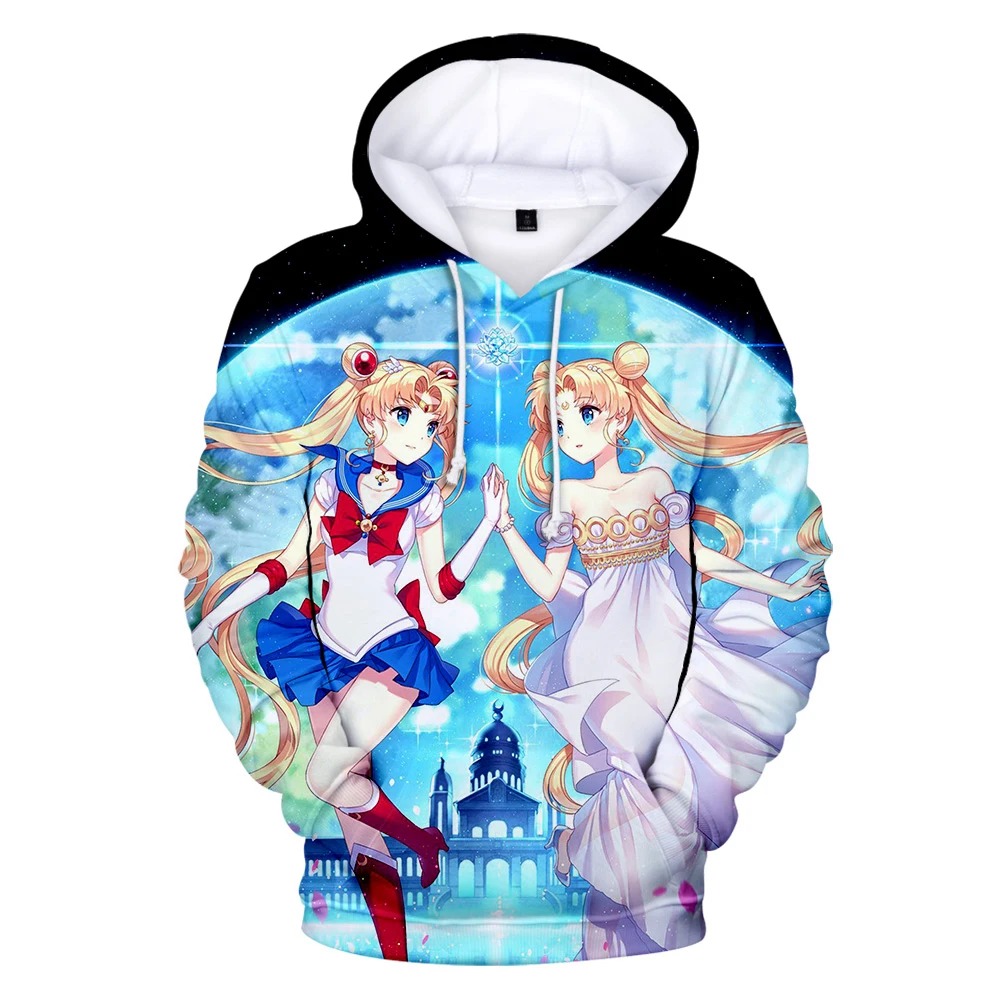 

Aikooki New Fashion Sailor Moon 3D Hoodies Men/women Autumn Winter Popular Harajuku Anime Hoodie Print Sailor Moon Sweatshirt