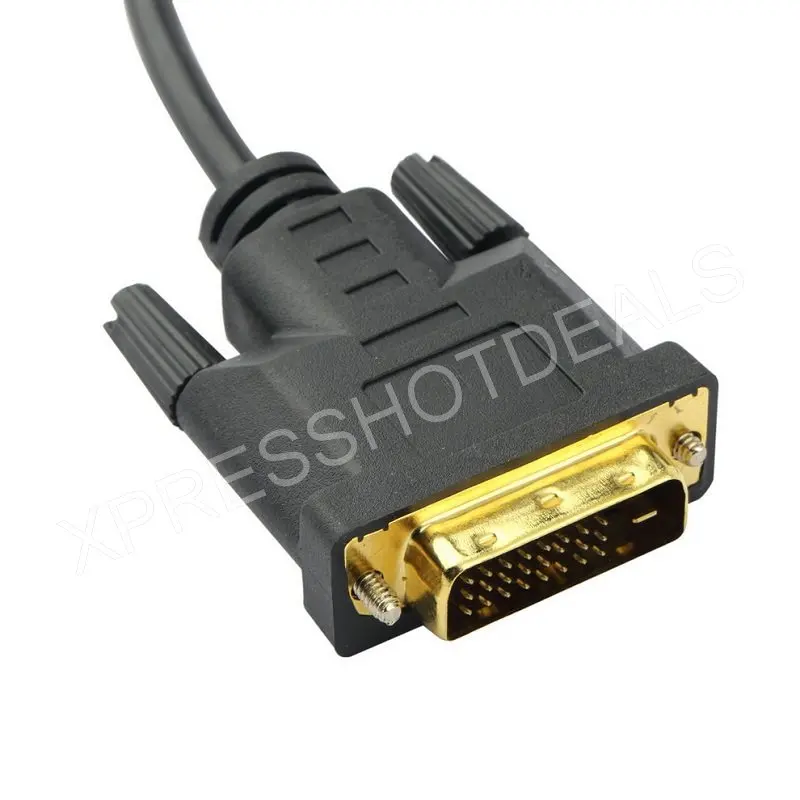 Кабель 6 футов Gold 24 + 1 DVI D Мужской к HDMI 8 м|hdmi to dvi-d|dvi-d cabledvi-d dvi-d |
