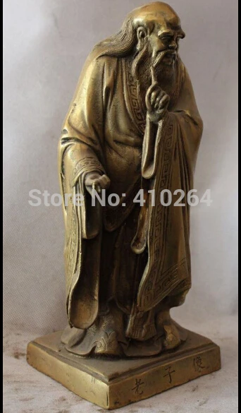 10 &quotкитайская Бронзовая резная подставка Great Lao Tzu Lao-tzu Лао-Цзы на основании