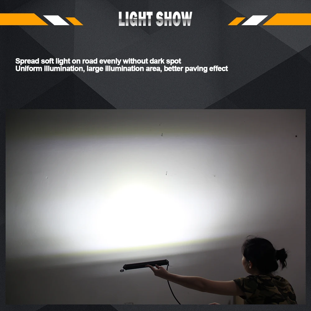 CO LIGHT Super Slim 10D 52 Вт Светодиодная панель для внедорожников 10 &quotкомбинированный луч