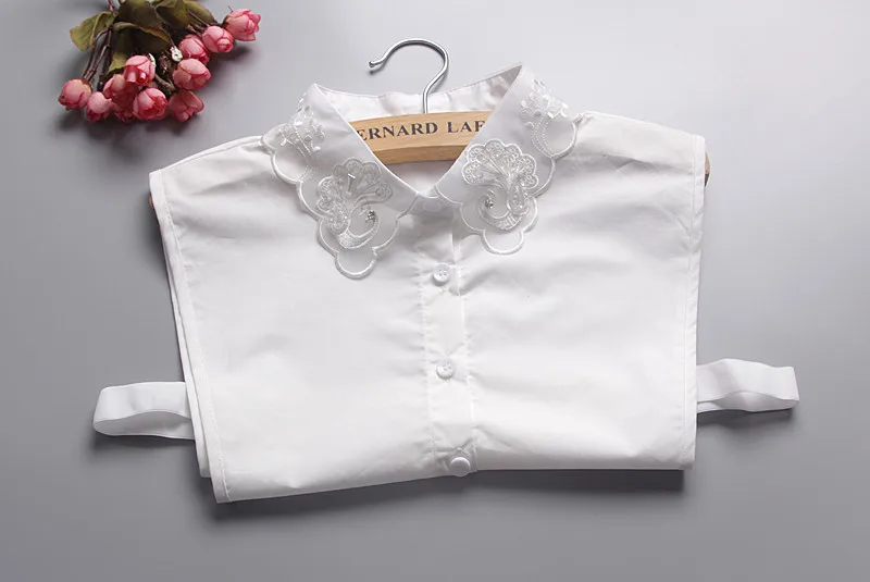 Эксклюзивный оригинальный лимитированный красивый белый воротник стойка дикий