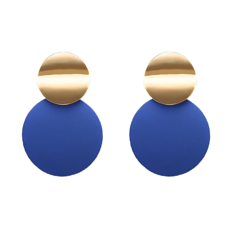 Fashion Round Sequin Dangle Earrings for Women Colorful Punk Long Drop Earring Female Statement Bohemian Jewelry Gift | Украшения и