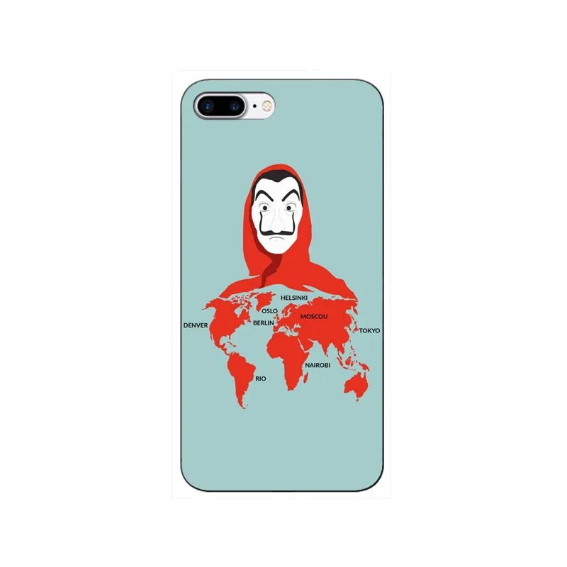 Испания ТВ La Casa de papel жесткий пластиковый чехол для телефона iPhone 11 11PRO MAXXR XS MAX 5 5S SE 6