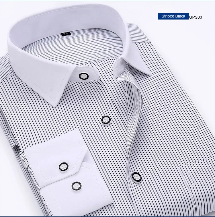 Лидер продаж с длинным рукавом регулярные хорошо подходят non-iron легко средства ухода за мотоциклом однотонная твил полосатый для бизнесмена, Официальный рабо